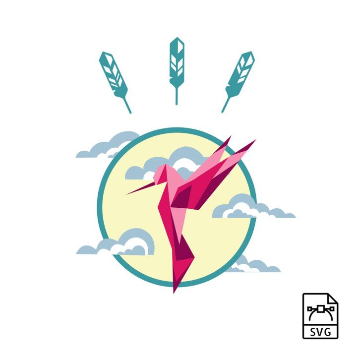 Illustrazione vettoriale Colibrì